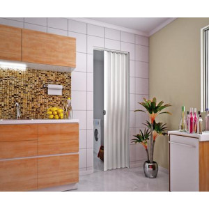 Porta Sanfonada Plasbil TRADICIONAL Branca 2,10x0,90