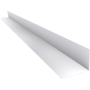 Acabamento PVC L Branco Barra 3 m