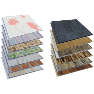 Forro de PVC Painel Decorativo  LISO TOP LUXO PL  7 mm  25 cm larg  Barra 5 m