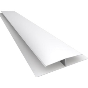 Acabamento PVC Emenda Rígida H Branco Barra 6 m