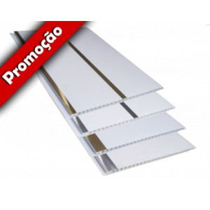 Forro de PVC Painel Decorativo LISO PLUS PL 20 cm larg 8 mm m² (Barras de 3 a 6 m)