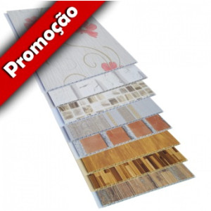 Forro de PVC Painel Decorativo LISO TOP LUXO PL 25 cm larg 7 mm m² (Barras de 1 a 6m)