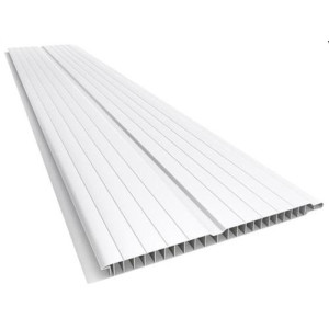 Forro de PVC FRISADO GEMINI Branco 20 cm Larg  Barra 6 m