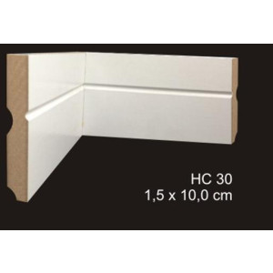 rodapé mdf cavimad Hi Collection - cod. 30 - Altura 10 cm - Metro