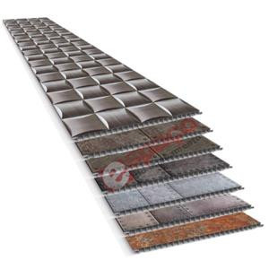 Teto e Revestimento Vinílico REVID Plasbil - Forro PVC - Coleção METAL - METAL 10 mm x 25 cm larg  m² 