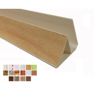 Acabamento PVC Moldura Reta PL Colorido e Laminado Barra 6 m