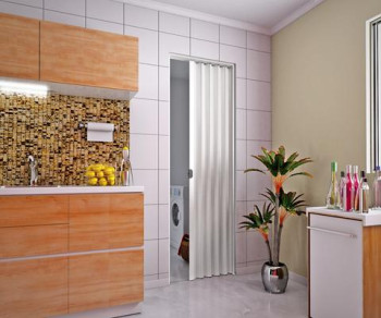 Porta Sanfonada Plasbil TRADICIONAL Branca 2,10x1,10