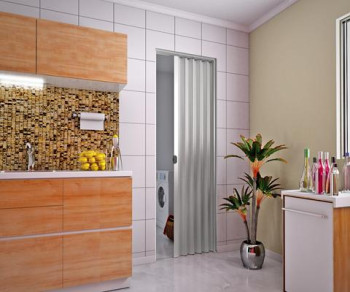 Porta Sanfonada PLasbil TRADICIONAL Cinza 2,10x1,10