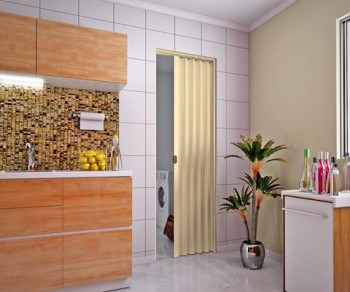 Porta Sanfonada PLasbil TRADICIONAL Areia 2,10 x 0,60