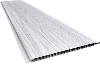 Forro de PVC LISO RELEVO RÚSTICO  Plasbil Mont Blanc  10 mm  20 cm larg  Barra 4 m 