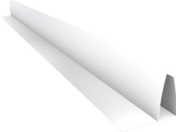 Acabamento PVC U C/Aba (F) Branco Barra 6 m