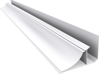 Acabamento PVC Moldura Nobre Branco 4cm Alt x Barra 6 m 