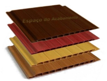 Forro de PVC GEMINI MADEIRADO TWB  8 mm  10 cm larg  Barra 6 mt