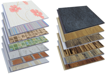 Forro de PVC Painel Decorativo LISO TOP LUXO PL  7 mm  25 cm larg  Barra 6 m