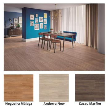 Piso Laminado Clicado Linha Evidence - Eucafloor - 10 cores - 7mm - m²