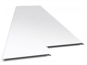 Forro de PVC LISO JUNTA SECA  Branco 7 mm 25 cm Larg Barra 4 m (ou m²)