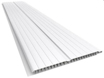 Forro de PVC FRISADO GEMINI Branco 20 cm Larg  Barra 2.5 m