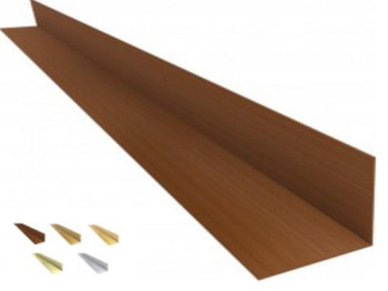 Acabamento PVC L  preto, colorido mogno, cerejeira, natural  e outros  Barra 3m e 6m