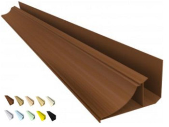 Acabamento PVC Moldura Nobre 4cm Colorido mogno, carvalho, cerejeira, preto e outros Barra 6 m 