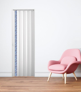 Porta Sanfonada Plascil DECORADA MODERN  Altura 2,10 x Largura de 0,70 a 0,90 m  