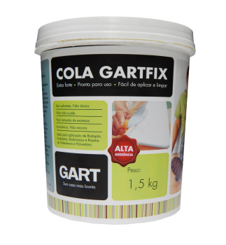 Cola rodapés roda-tetos e roda-meios marca Gartfix 1Kg