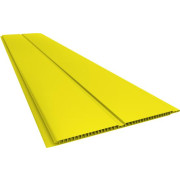 Forro de PVC LISO GEMINI Plasbil Amarelo  7 mm  20 cm Larg m²