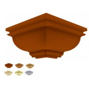 Acabamento Canto externo Sanca Premium Colonial colorido mogno, cerejeira, carvalho e outros 6 cm