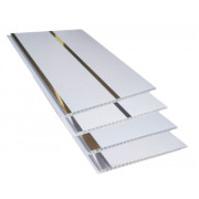 Forro de PVC Painel Decorativo LISO PLUS PL  7 mm  20 cm Larg  Barra 4 m