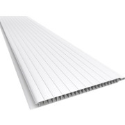 Forro de PVC FRISADO JUNTA SECA Branco  7 mm  20 cm Larg  m²