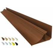 Acabamento PVC Moldura Nobre  Colorido mogno, carvalho, cerejeira, preto e outros Barra 3m e 6m