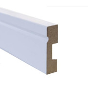 Rodapé MDF Ospe Floor  Branco  5 cm - Metro