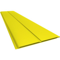 Forro de PVC LISO GEMINI Plasbil Amarelo  7 mm  20 cm Larg m²