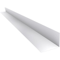 Acabamento PVC L Branco Barra 3 m