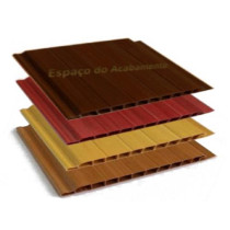 Forro de PVC GEMINI MADEIRADO TWB  8 mm  10 cm larg  Barra 6 mt