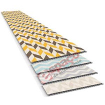 Teto e Revestimento Vinílico REVID Plasbil - Forro PVC - Coleção CHEVRON - CHEVRON 10 mm x 25 cm larg  m² 