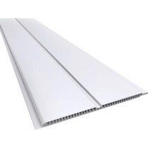 Forro de PVC LISO GEMINI Branco  7 mm  20 cm Larg  Barra 6 m  (ou m²)