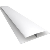 Acabamento PVC Emenda Rígida H Branco Barra 6 m