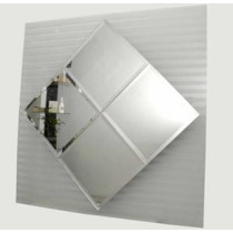 Espelho  Bisotê ou Lapidado Cebrace 5mm Cristal Prata m²