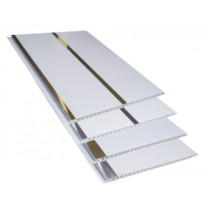 Forro de PVC Painel Decorativo LISO PLUS PL  7 mm  20 cm Larg  Barra 4 m