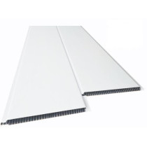 Forro de PVC LISO BRANCO BISOTADO - 10 mm x 20 cm larg - Barra 4 m