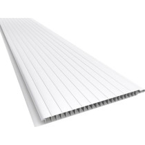 Forro de PVC FRISADO JUNTA SECA Branco  7 mm  20 cm Larg  m²