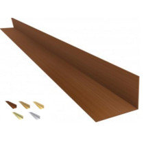 Acabamento PVC L  preto, colorido mogno, cerejeira, natural  e outros  Barra 3m e 6m