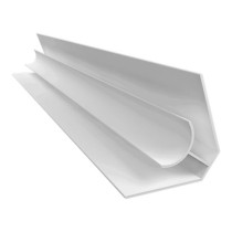 Acabamento PVC Canto Interno Branco  Barra 3m e 6m
