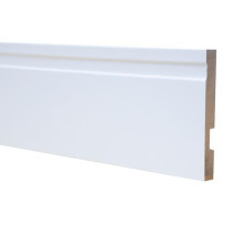 Rodapé MDF Ospe Floor  Branco 12 cm - Metro