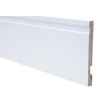 Rodapé MDF Ospe Floor  Branco  15 cm - Metro