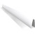 Acabamento PVC U C/Aba (F) Branco Barra 6 m
